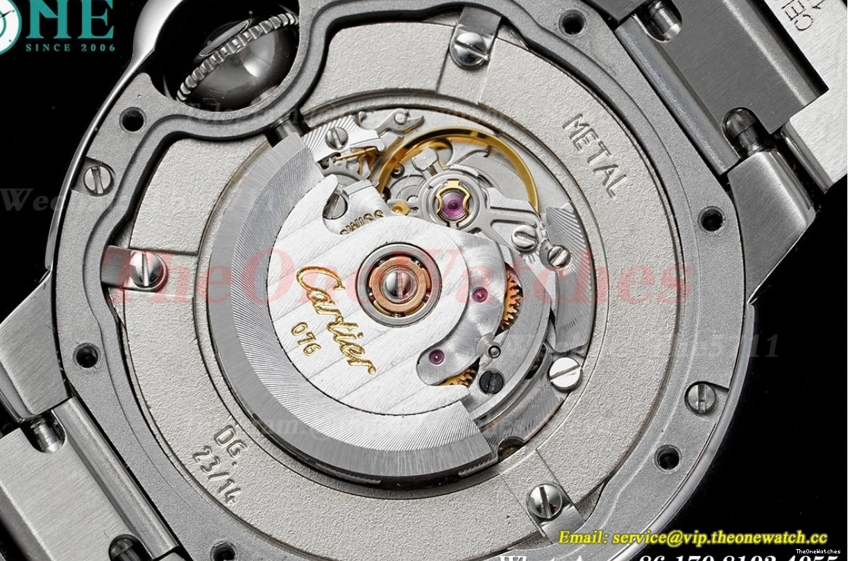 De Dial SS Ballon SS Cartier A076 V6F 33mm White Bleu 0106